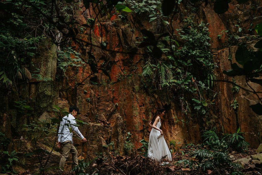 Dairy Farm Rock Cliff Singapore Prewedding Photography
