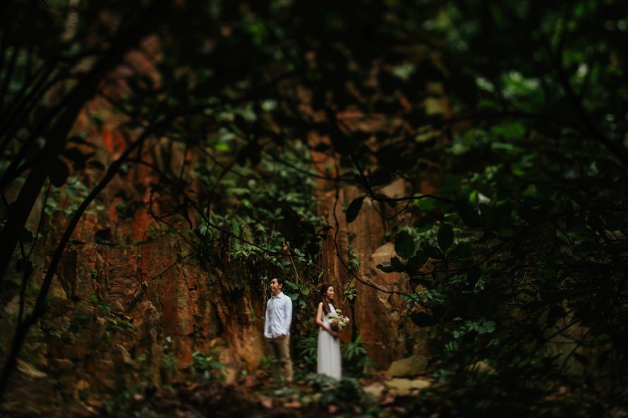 Dairy Farm Rock Cliff Singapore Prewedding Photography