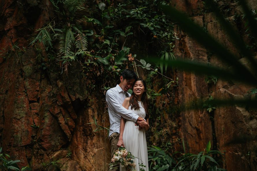 Dairy Farm Rock Cliff Singapore Prewedding Photography