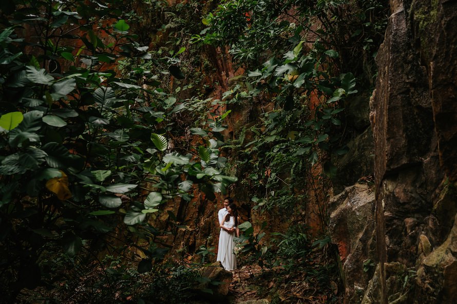 Dairy Farm Rock Cliff Singapore Prewedding Photography