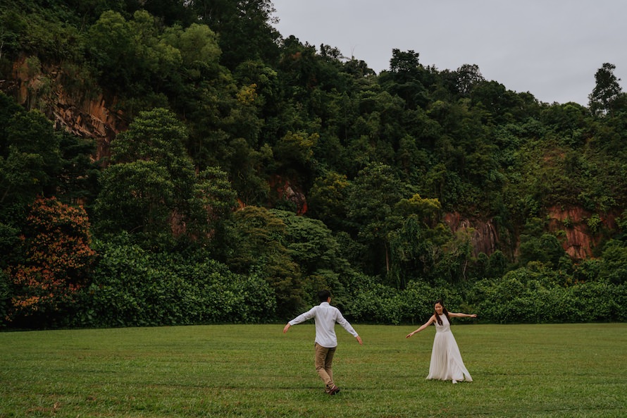 Dairy Farm Rock Cliff Singapore Prewedding Photography