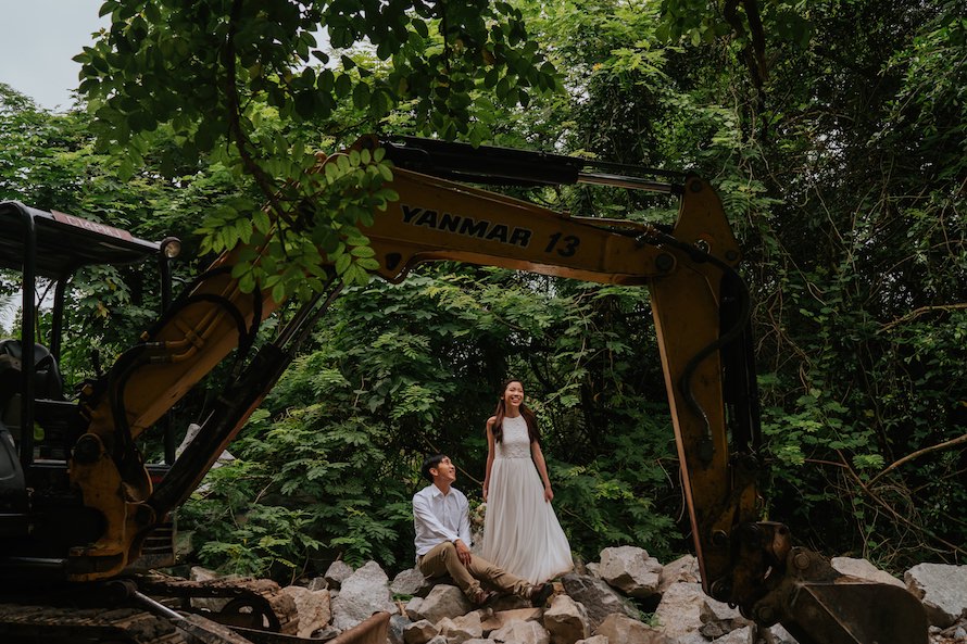 Dairy Farm Rock Cliff Singapore Prewedding Photography