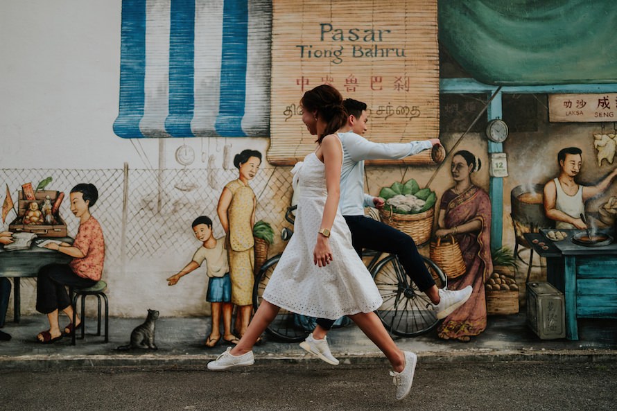 Casual Street Singapore Prewedding Photography