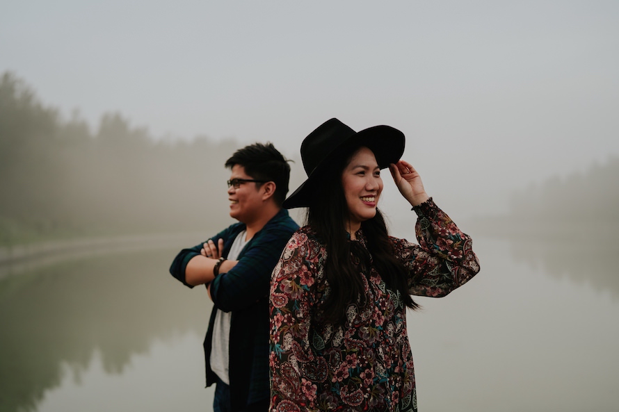 Casual Woodland Singapore Prewedding Photography