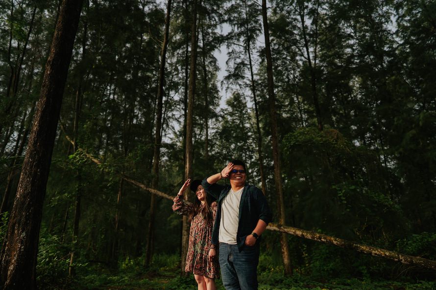 Casual Woodland Singapore Prewedding Photography