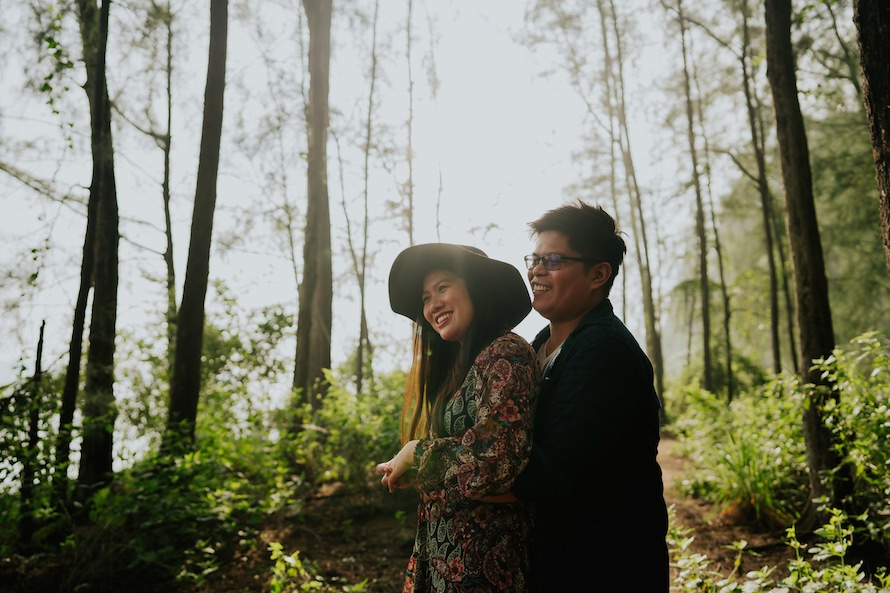 Casual Woodland Singapore Prewedding Photography