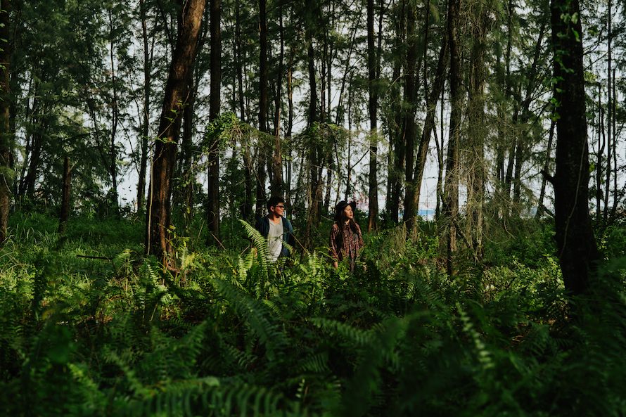 Casual Woodland Singapore Prewedding Photography