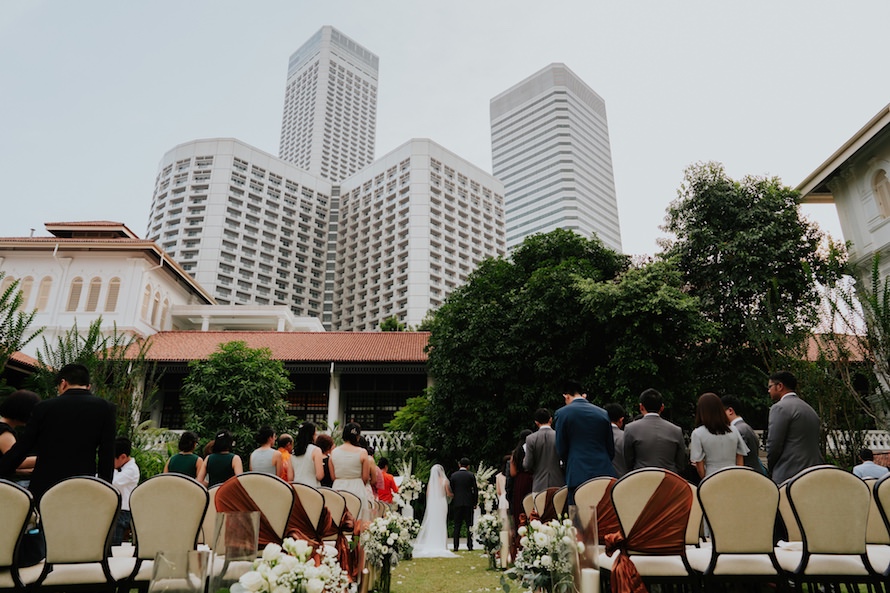 Raffles Hotel Singapore Wedding Photography