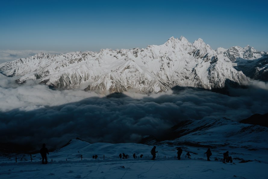 Siguniang Dafeng Summit Climb Photography