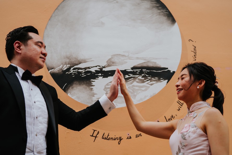 Joo Chiat Wall Mural Prewedding Photography