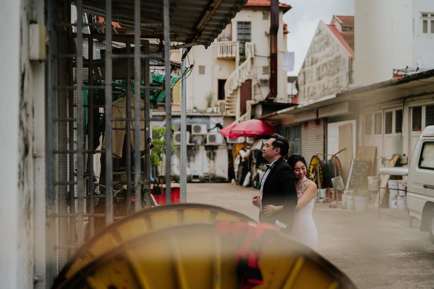 Joo Chiat Wall Mural Prewedding Photography