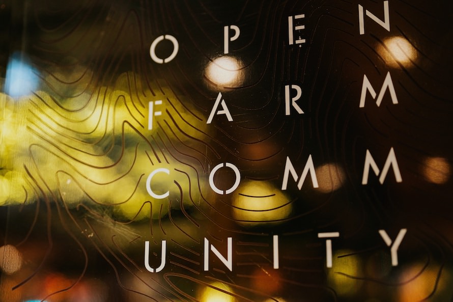 Open Farm Wedding Dinner