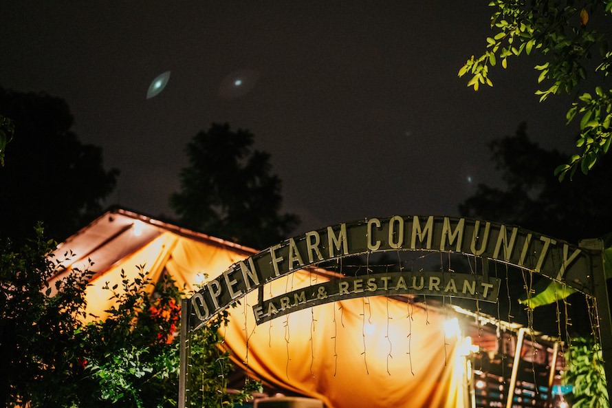 Open Farm Wedding Dinner