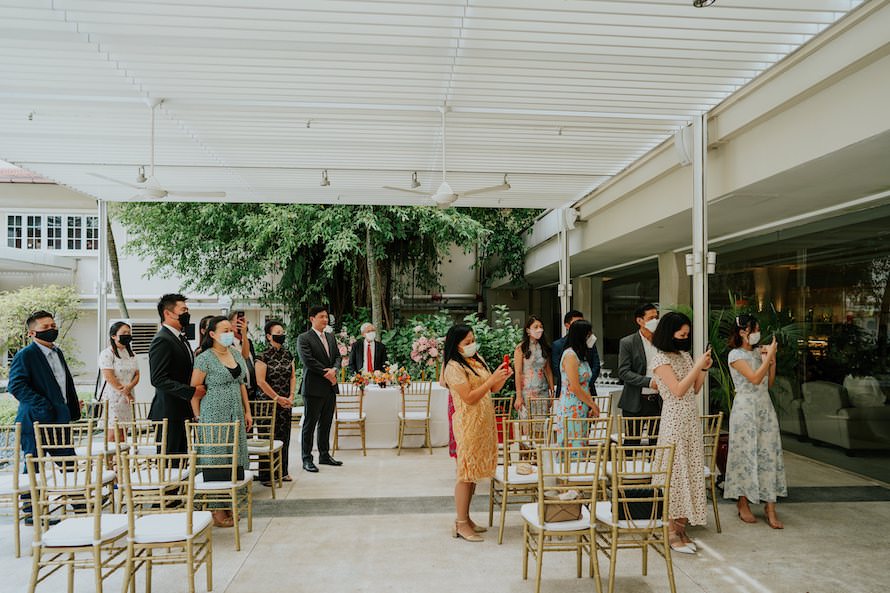 Goodwood Park Hotel Poolside Terrace Wedding