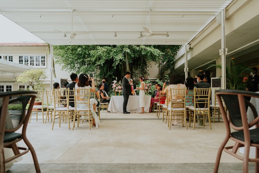 Goodwood Park Hotel Poolside Terrace Wedding