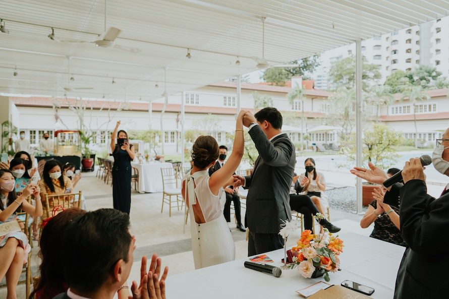 Goodwood Park Hotel Poolside Terrace Wedding