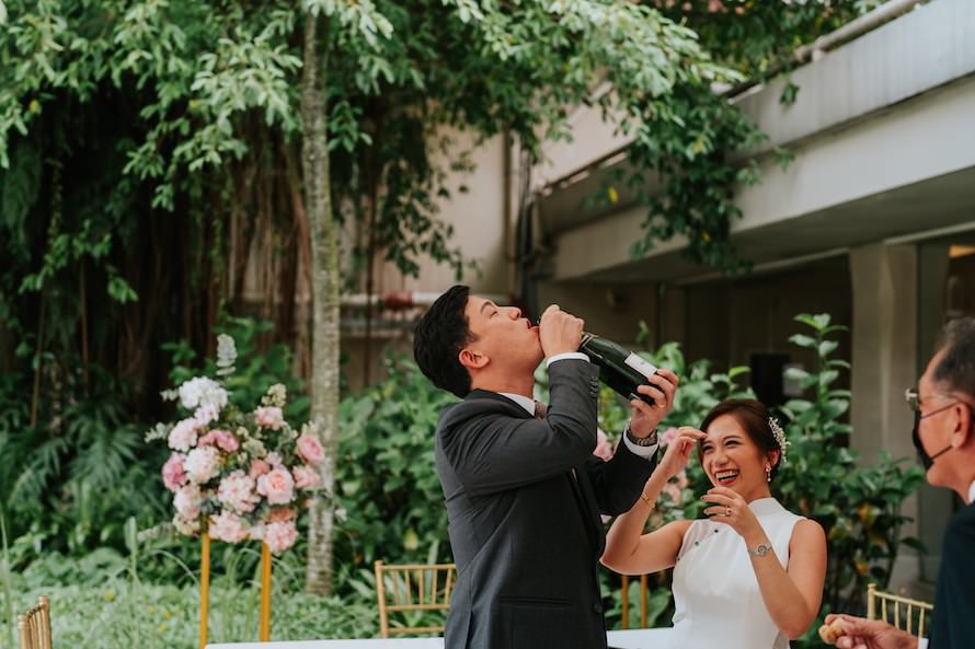 Goodwood Park Hotel Poolside Terrace Wedding