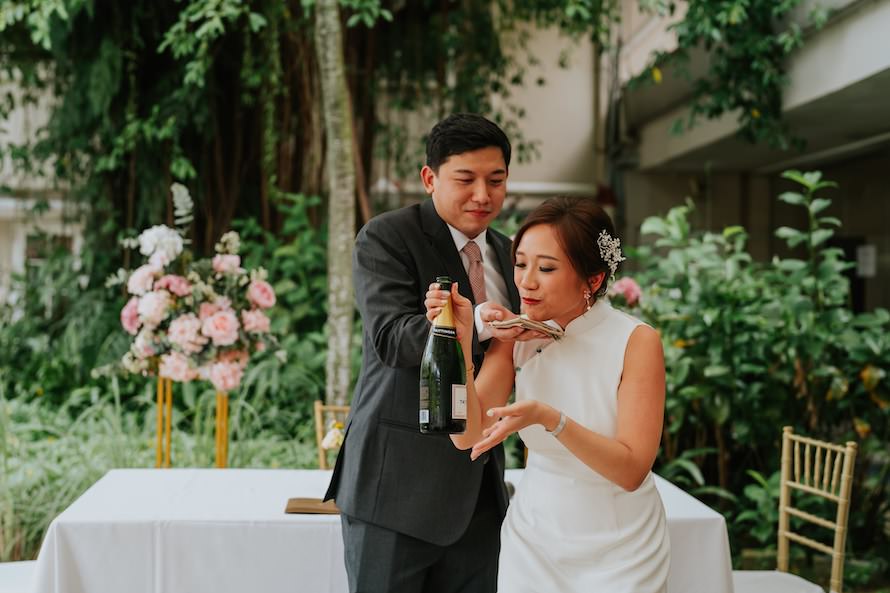 Goodwood Park Hotel Poolside Terrace Wedding