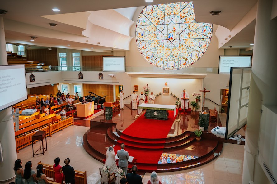 Church of the Holy Family Singapore Wedding Photography