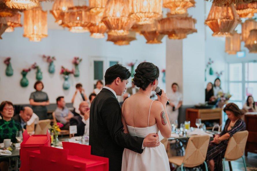 Candlenut Dempsey Wedding in Singapore - Kian Chew and Esther Intimate Celebration