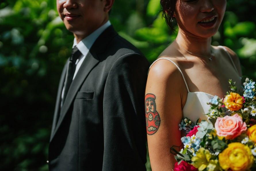 Candlenut Dempsey Wedding in Singapore - Kian Chew and Esther Intimate Celebration