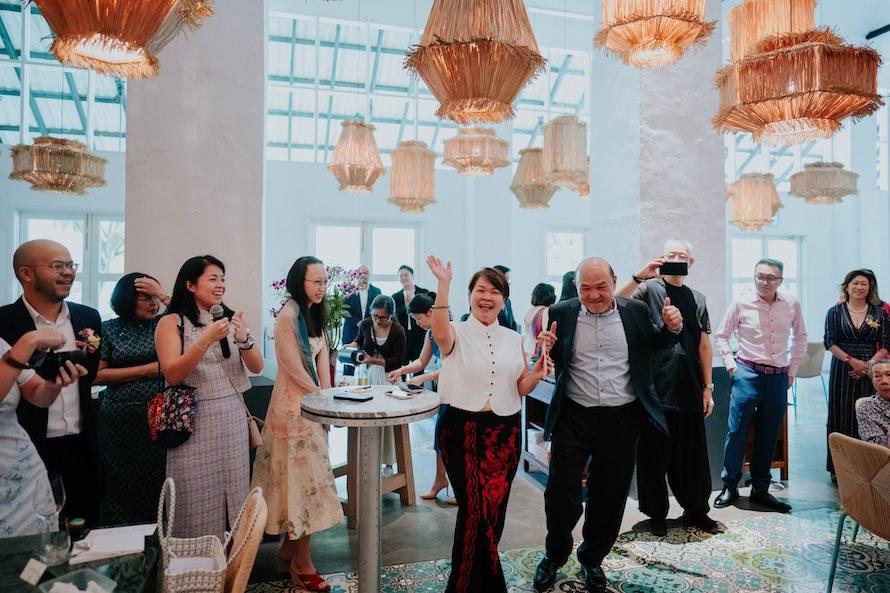 Candlenut Dempsey Wedding in Singapore - Kian Chew and Esther Intimate Celebration