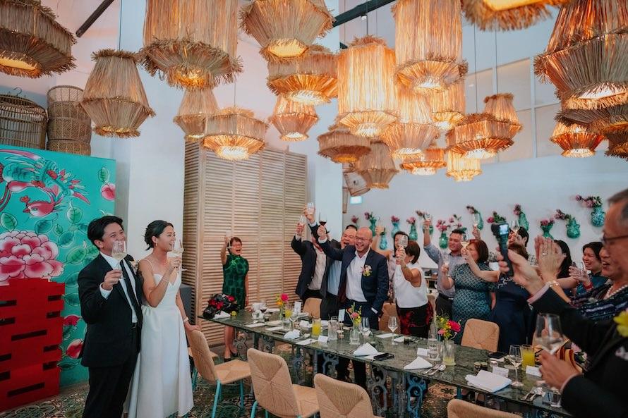 Candlenut Dempsey Wedding in Singapore - Kian Chew and Esther Intimate Celebration