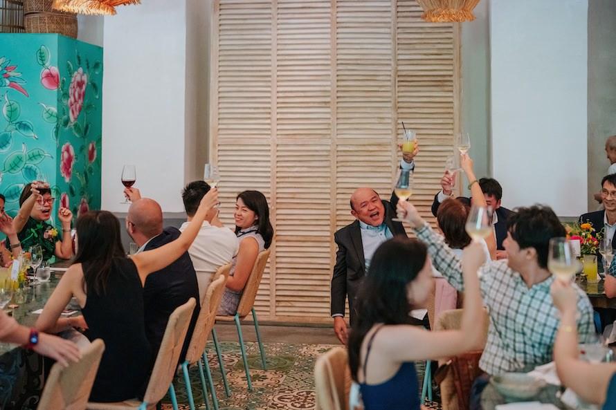Candlenut Dempsey Wedding in Singapore - Kian Chew and Esther Intimate Celebration