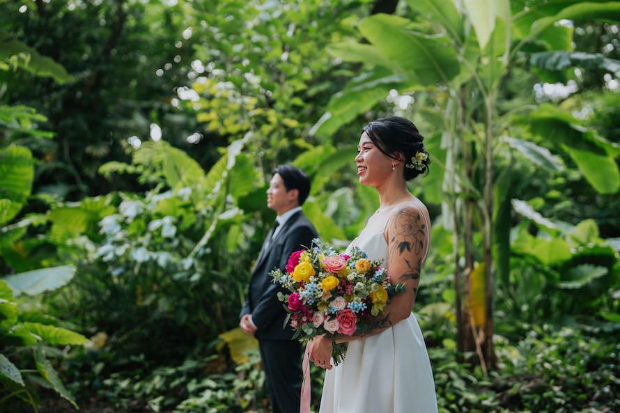 Candlenut Dempsey Wedding in Singapore - Kian Chew and Esther Intimate Celebration