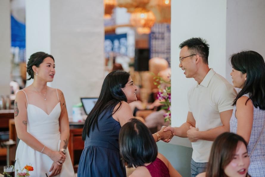 Candlenut Dempsey Wedding in Singapore - Kian Chew and Esther Intimate Celebration