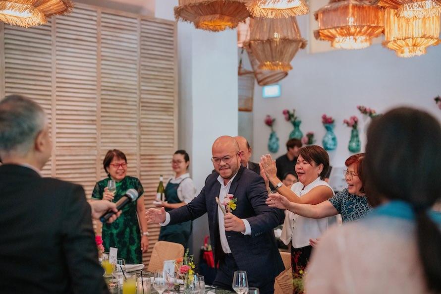 Candlenut Dempsey Wedding in Singapore - Kian Chew and Esther Intimate Celebration