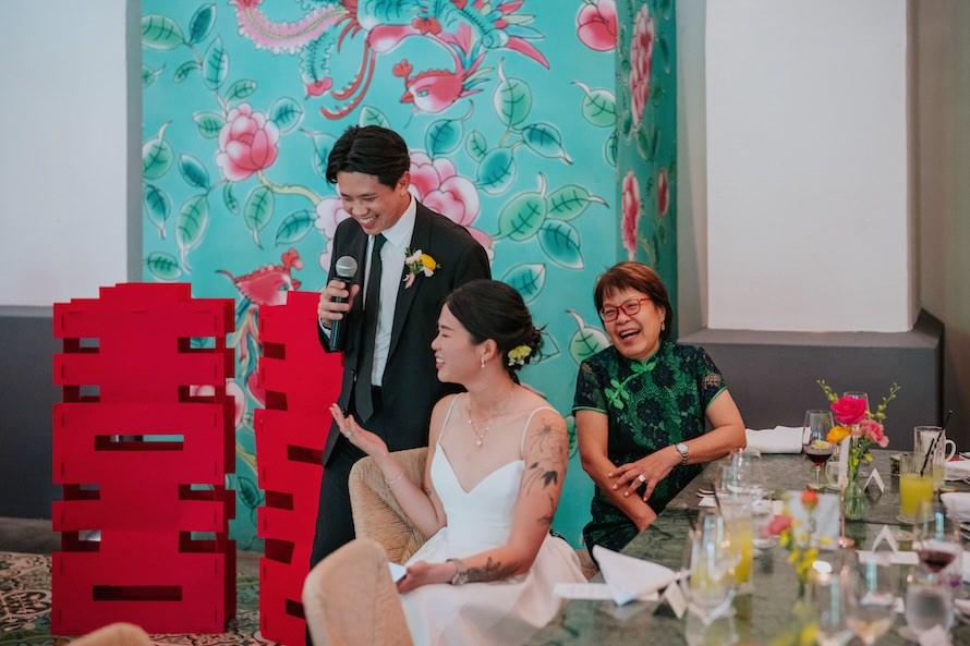 Candlenut Dempsey Wedding in Singapore - Kian Chew and Esther Intimate Celebration