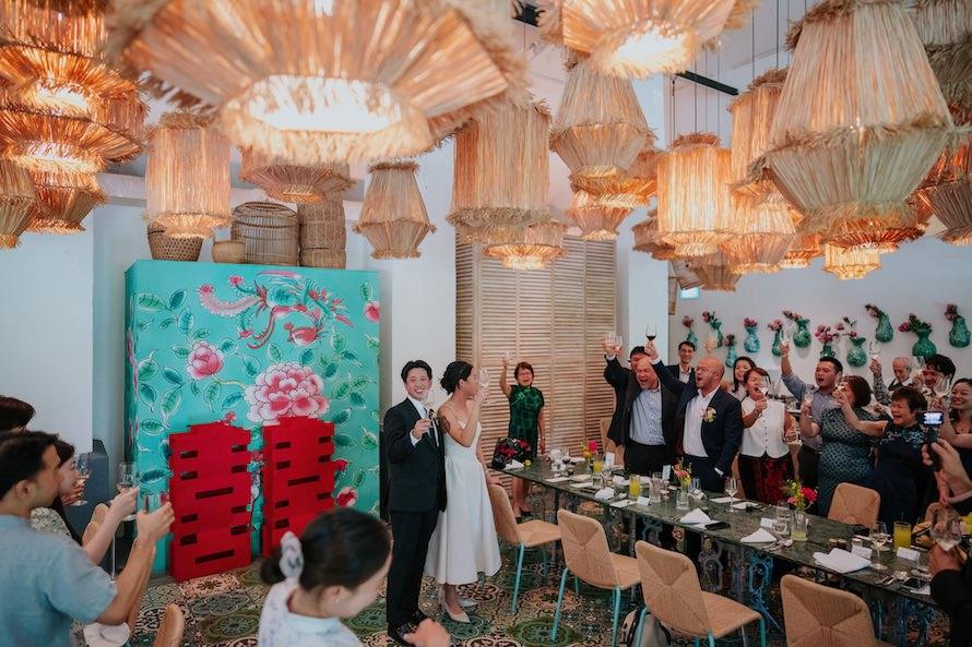 Candlenut Dempsey Wedding in Singapore - Kian Chew and Esther Intimate Celebration