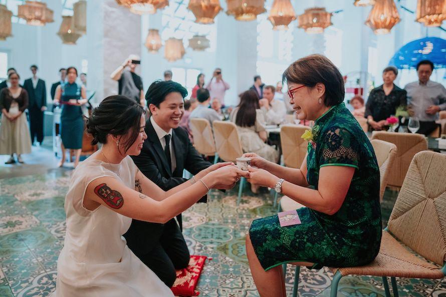 Candlenut Dempsey Wedding in Singapore - Kian Chew and Esther Intimate Celebration