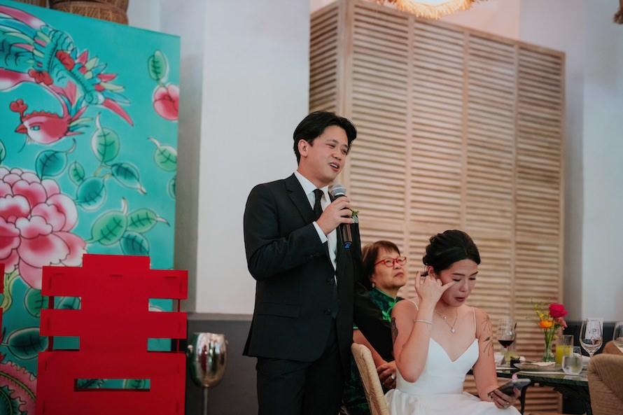 Candlenut Dempsey Wedding in Singapore - Kian Chew and Esther Intimate Celebration