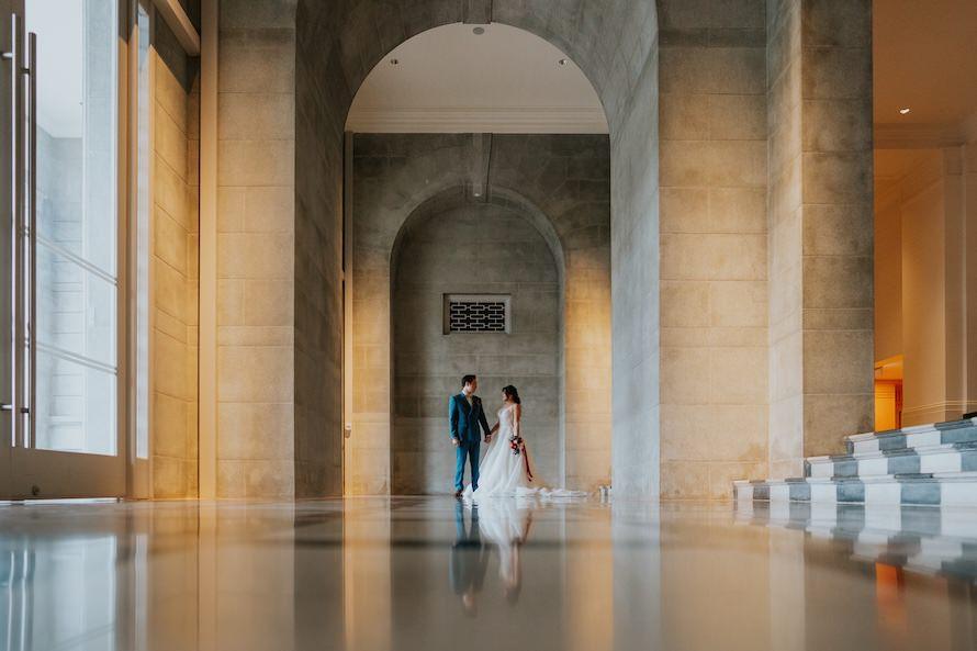 national gallery supreme court corridor couple pre wedding
