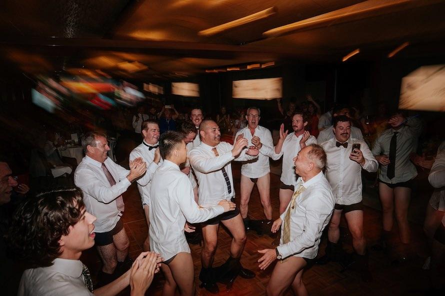 aussie wedding tradition eagle rock pants off 